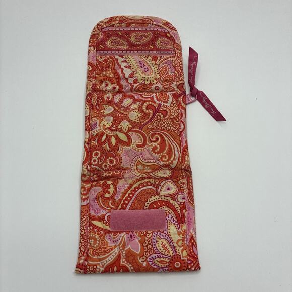 Vera Bradley Orange And Red Trifold Pocket Wallet Folio - Picture 5 of 7